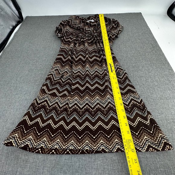 Speechless Sweater Dress Small Brown Cowl Neck Short Sleeve 2 Pockets‎ - Picture 10 of 16